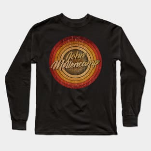 circle vintage retro faded John Mellencamp Long Sleeve T-Shirt